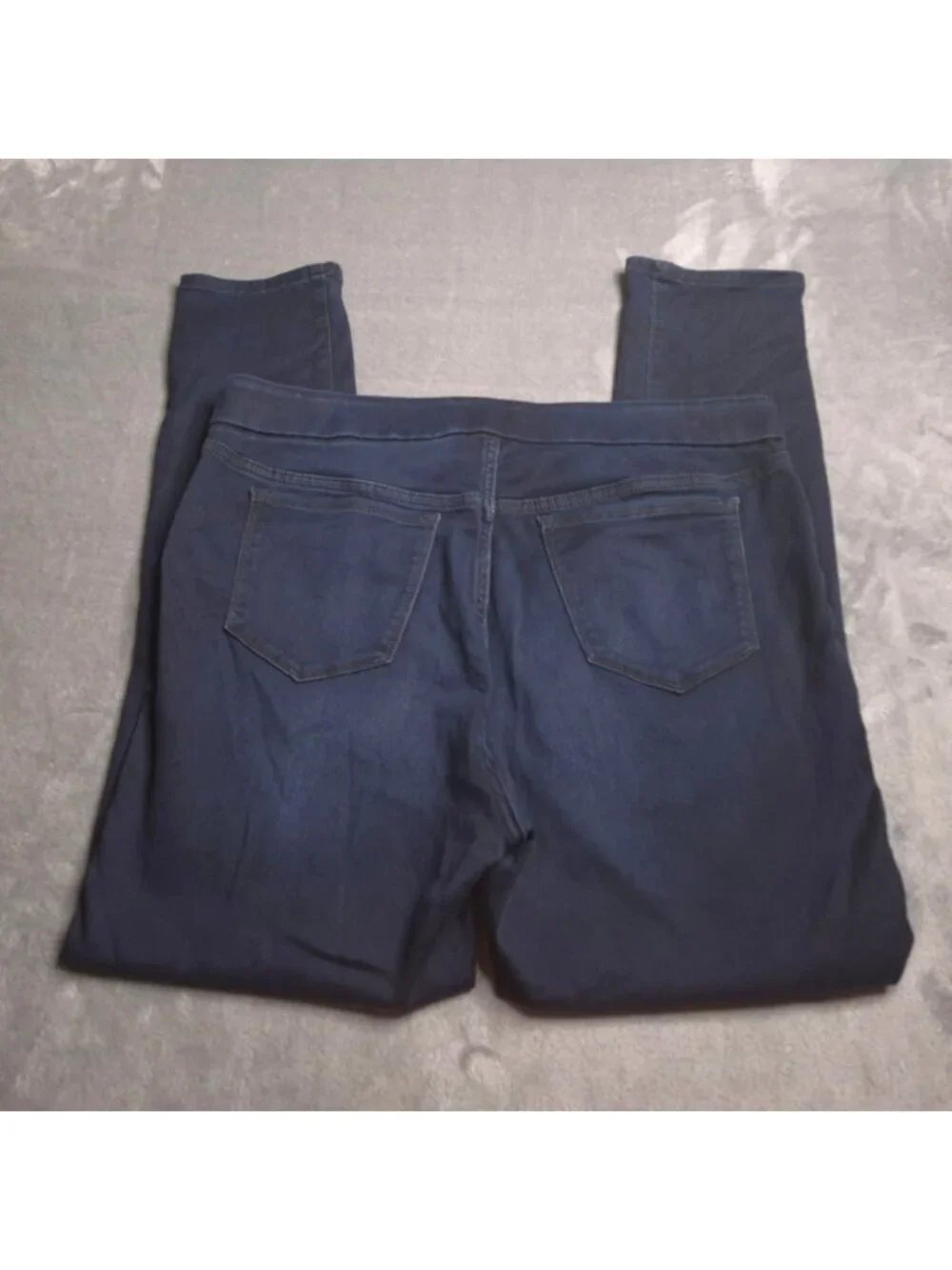 Gloria Vanderbilt Womens Slimming Effect Pull-On Skinny Jeans 12 Dark Wash